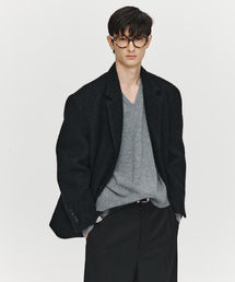 HEUTE（ホイテ）の「ALPACA SQUARE WOOL SINGLE JACKET (BLACK)（その他アウター）」
