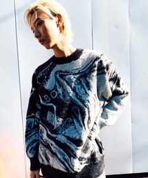 BOY LONDON（ボーイロンドン）の「【BOY LONDON】BOY MONOTONE SHAGGY JACQUARD KNIT（ニット/セーター）」