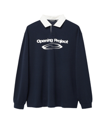 Opening Project（オープニングプロジェクト）の「Identity Pique Collar T Shirt - Navy（ポロシャツ）」