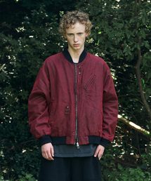 NOUN（ノウン）の「vintage suede blouson (red)（MA-1）」