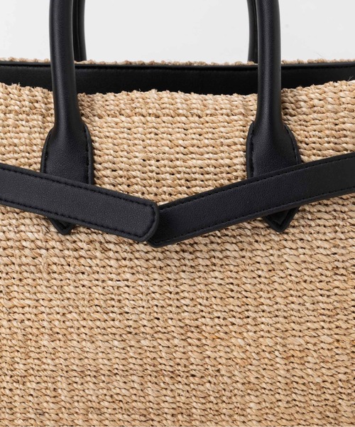 SEA（シー）の「かごバッグ M（かごバッグ・レディース・ブラック・ONE SIZE）」の6枚目の写真