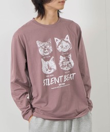 Mac-House（マックハウス）の「T-GRAPHICS アニマルプリント長袖Ｔシャツ（Tシャツ/カットソー）」