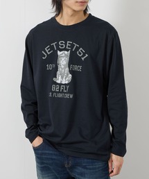 T-GRAPHICS アニマルプリント長袖Ｔシャツ