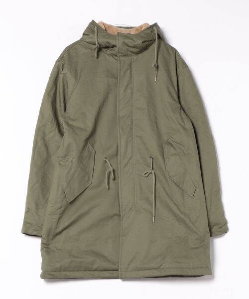 STYLE NUMBER（スタイルナンバー）の「【STYLE NUMBER / スタイルナンバー】ミリタリー ボアライナー モッズコート（ミリタリージャケット・メンズ・ブラック/オリーブ・LARGE/X-LARGE）」の2枚目の写真