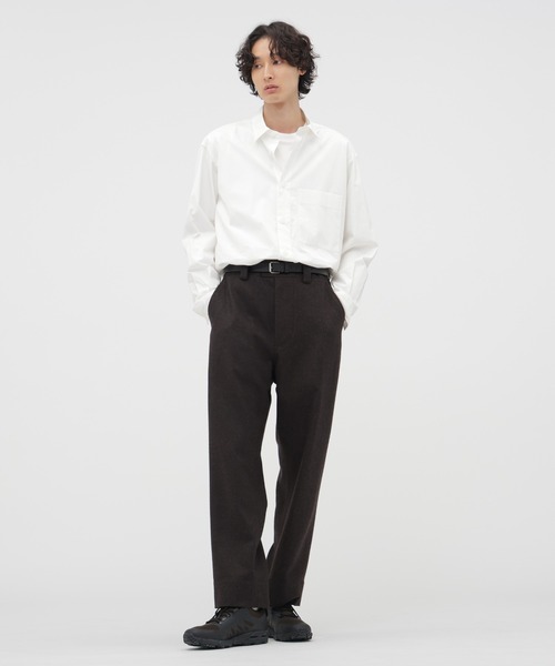 MARGARET HOWELL（マーガレットハウエル）の「FINE COMPACT COTTON POPLIN SHIRT（シャツ/ブラウス・メンズ・ホワイト/ブラック・LARGE/SMALL/MEDIUM）」の3枚目の写真