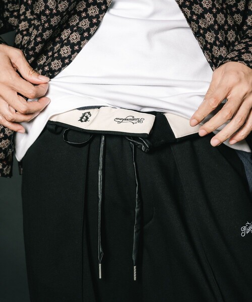 NineMicrophones（ナインマイクロフォンズ）の「SWEAT CHICANO PANTS（スウェットパンツ・メンズ・グレー/ブラック・MEDIUM）」の10枚目の写真