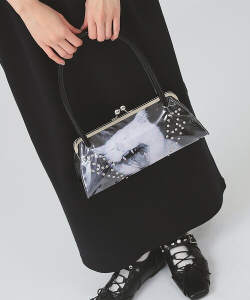 Ray BEAMS(レイビームス)の「HEY!Mrs ROSE / Overlap Boston Bag(トートバッグ・レディース・ブラック/ピンク・ONE SIZE)」の7枚目の写真