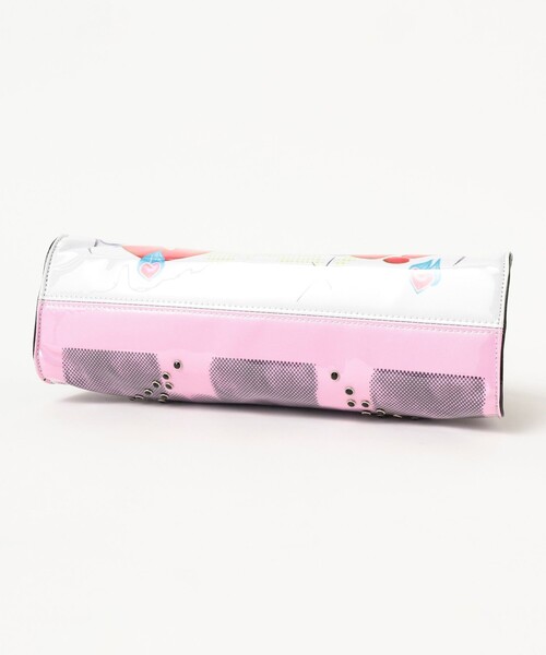 Ray BEAMS(レイビームス)の「HEY!Mrs ROSE / Overlap Boston Bag(トートバッグ・レディース・ブラック/ピンク・ONE SIZE)」の9枚目の写真