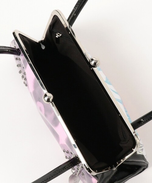 Ray BEAMS(レイビームス)の「HEY!Mrs ROSE / Overlap Boston Bag(トートバッグ・レディース・ブラック/ピンク・ONE SIZE)」の12枚目の写真