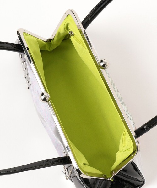 Ray BEAMS(レイビームス)の「HEY!Mrs ROSE / Overlap Boston Bag(トートバッグ・レディース・ブラック/ピンク・ONE SIZE)」の15枚目の写真