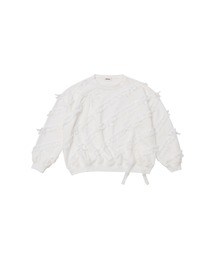 lacy ribbon sweatshirt