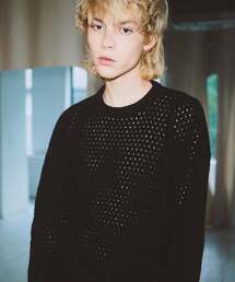 MISTERCHILD（ミスターチャイルド）の「パンチングニットブラック（ニット/セーター）」