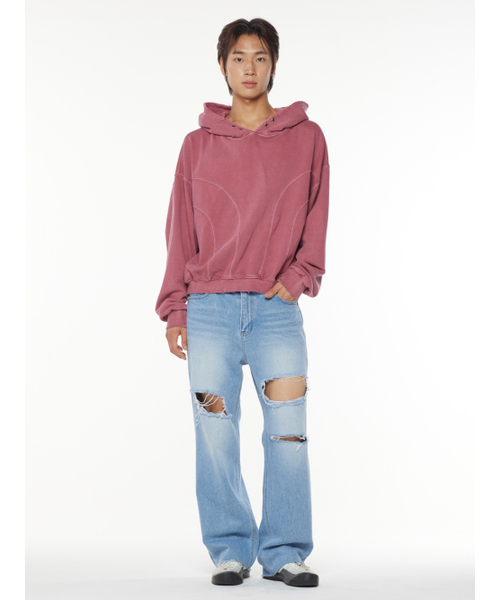 THESTORI(ザ・ストリ)の「バイトデストロイドデニムパンツ(ブルー)(デニムパンツ・メンズ・その他・1(M)/2(L)/3(XL))」の3枚目の写真