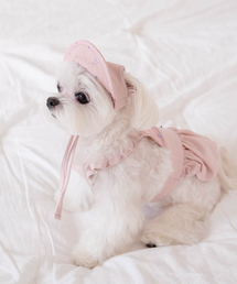 MY LITTLE DOG（マイ リトル ドッグ）の「オーロラデニムオーバーオールパンプキンスカート - ピンク（ペットウェア）」