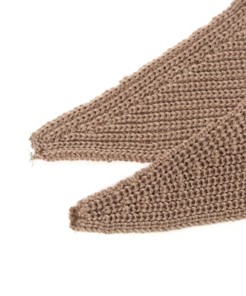 BARNYARDSTORM(バンヤードストーム)の「BARNYARDSTORM / フード付きニットストール【WEB限定カラー】(ストール/ショール・レディース・ブラック/ベージュ/レッド/グレー・FREE)」の10枚目の写真