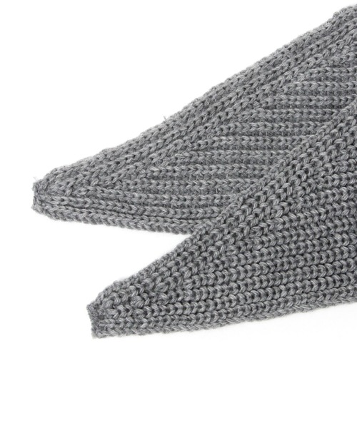 BARNYARDSTORM(バンヤードストーム)の「BARNYARDSTORM / フード付きニットストール【WEB限定カラー】(ストール/ショール・レディース・ブラック/ベージュ/レッド/グレー・FREE)」の7枚目の写真