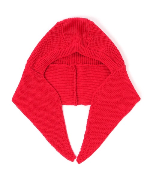 BARNYARDSTORM(バンヤードストーム)の「BARNYARDSTORM / フード付きニットストール【WEB限定カラー】(ストール/ショール・レディース・ブラック/ベージュ/レッド/グレー・FREE)」の11枚目の写真