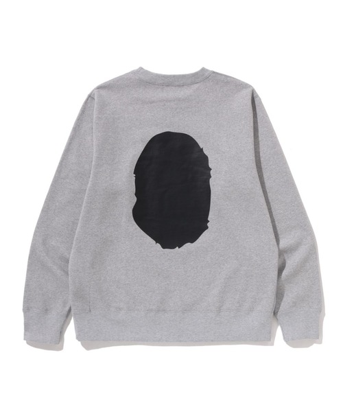 A BATHING APE（アベイシングエイプ）の「BIG APE HEAD CREWNECK SWEATSHIRT（スウェット・メンズ・ブラック/グレー・X-LARGE/LARGE/XXX-LARGE/SMALL/XX-LARGE/MEDIUM）」の4枚目の写真