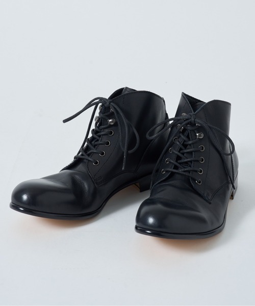PADRONE(パドローネ)の「【PADRONE】別注 BACK ZIP CHUKKA BOOTS PU-ZOZO-02 バックジップチャッカブーツ(ブーツ・メンズ・ダークブラウン/ブラック・41/42/43/40)」の3枚目の写真