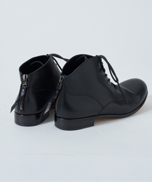 PADRONE(パドローネ)の「【PADRONE】別注 BACK ZIP CHUKKA BOOTS PU-ZOZO-02 バックジップチャッカブーツ(ブーツ・メンズ・ダークブラウン/ブラック・41/42/43/40)」の5枚目の写真