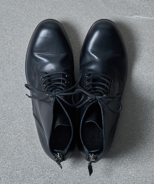 PADRONE(パドローネ)の「【PADRONE】別注 BACK ZIP CHUKKA BOOTS PU-ZOZO-02 バックジップチャッカブーツ(ブーツ・メンズ・ダークブラウン/ブラック・41/42/43/40)」の6枚目の写真