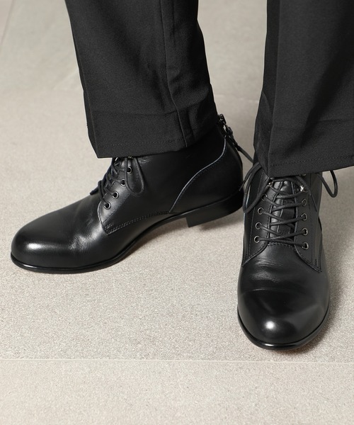 PADRONE(パドローネ)の「【PADRONE】別注 BACK ZIP CHUKKA BOOTS PU-ZOZO-02 バックジップチャッカブーツ(ブーツ・メンズ・ダークブラウン/ブラック・41/42/43/40)」の10枚目の写真
