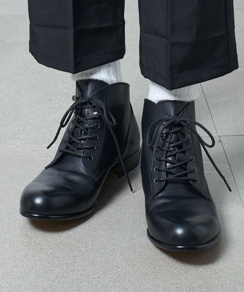 PADRONE(パドローネ)の「【PADRONE】別注 BACK ZIP CHUKKA BOOTS PU-ZOZO-02 バックジップチャッカブーツ(ブーツ・メンズ・ダークブラウン/ブラック・41/42/43/40)」の14枚目の写真