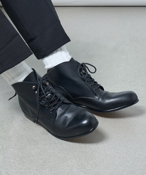 PADRONE(パドローネ)の「【PADRONE】別注 BACK ZIP CHUKKA BOOTS PU-ZOZO-02 バックジップチャッカブーツ(ブーツ・メンズ・ダークブラウン/ブラック・41/42/43/40)」の16枚目の写真