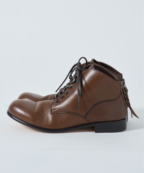 PADRONE(パドローネ)の「【PADRONE】別注 BACK ZIP CHUKKA BOOTS PU-ZOZO-02 バックジップチャッカブーツ(ブーツ・メンズ・ダークブラウン/ブラック・41/42/43/40)」の18枚目の写真