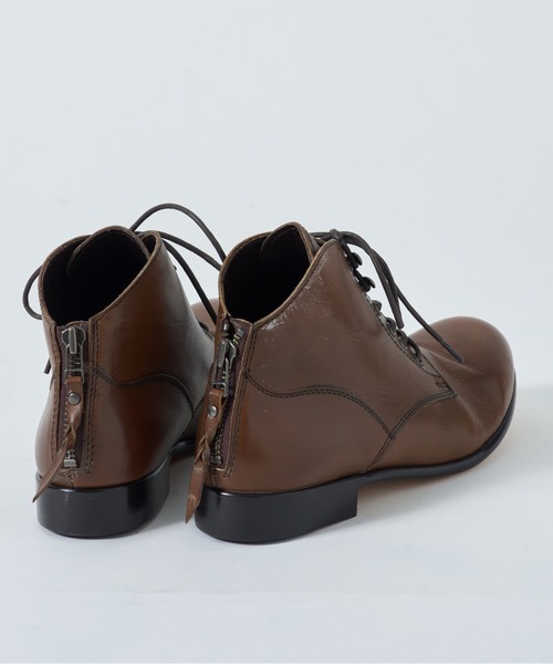PADRONE(パドローネ)の「【PADRONE】別注 BACK ZIP CHUKKA BOOTS PU-ZOZO-02 バックジップチャッカブーツ(ブーツ・メンズ・ダークブラウン/ブラック・41/42/43/40)」の19枚目の写真