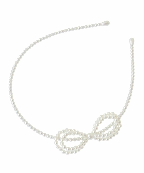 a.v.v（アーヴェヴェ）の「[KIDS][セレモニー]パール調カチューシャ（カチューシャ・キッズ・アイボリー・120）」の15枚目の写真