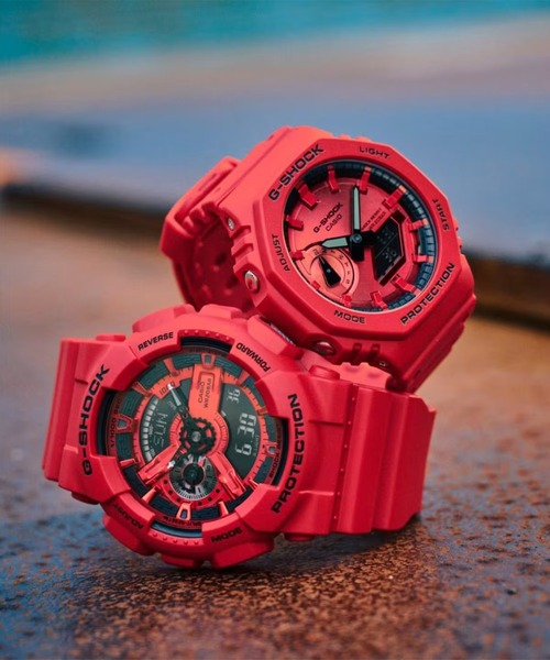 G-SHOCK(ジーショック)の「G-SHOCK/ジーショック 腕時計 "Iconic Styles" GA-2100RRB-4AJF(アナログ腕時計・メンズ・レッド・FREE)」の2枚目の写真