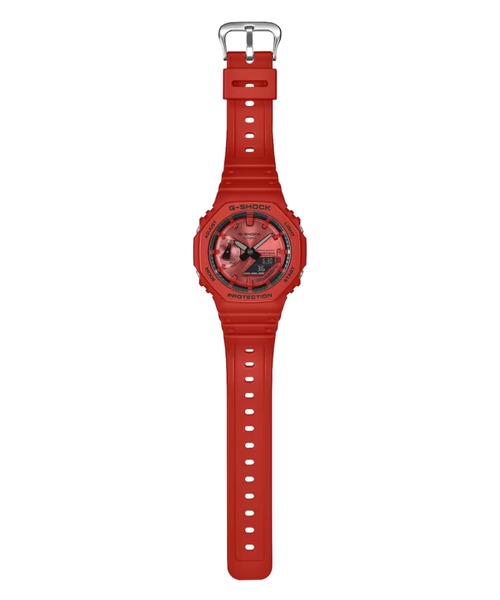 G-SHOCK(ジーショック)の「G-SHOCK/ジーショック 腕時計 "Iconic Styles" GA-2100RRB-4AJF(アナログ腕時計・メンズ・レッド・FREE)」の4枚目の写真