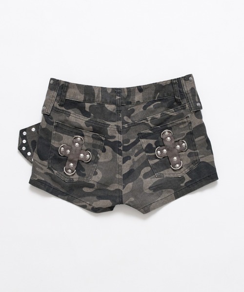 dollslutz(ドルズラッツ)の「【dollslutz】chunky belt hot pants / 【ドルズラッツ】チャンキーベルトホットパンツ(その他パンツ・レディース・カモフラージュ/リアルツリーカモ・FREE)」の1枚目の写真