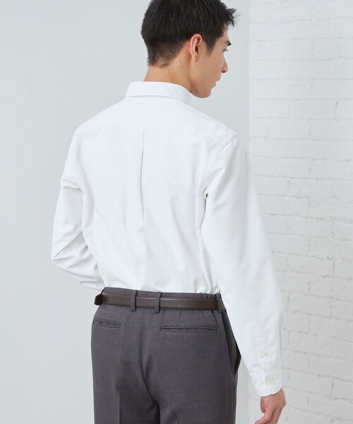 THE SHOP TK (ザ ショップ ティーケー )の「【ON/OFF兼用】シャンブレー オックスシャツ 洗濯機OK / 吸水速乾 / 汗じみ防止(ビジネスシャツ・メンズ・ライトグレー/サックスブルー/オフホワイト・01/02/03/04)」の5枚目の写真