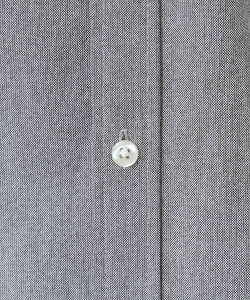 THE SHOP TK (ザ ショップ ティーケー )の「【ON/OFF兼用】シャンブレー オックスシャツ 洗濯機OK / 吸水速乾 / 汗じみ防止(ビジネスシャツ・メンズ・ライトグレー/サックスブルー/オフホワイト・01/02/03/04)」の15枚目の写真