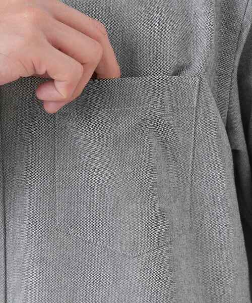 THE SHOP TK (ザ ショップ ティーケー )の「【ON/OFF兼用】シャンブレー オックスシャツ 洗濯機OK / 吸水速乾 / 汗じみ防止(ビジネスシャツ・メンズ・ライトグレー/サックスブルー/オフホワイト・01/02/03/04)」の20枚目の写真