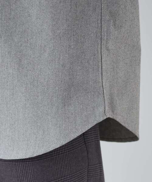 THE SHOP TK (ザ ショップ ティーケー )の「【ON/OFF兼用】シャンブレー オックスシャツ 洗濯機OK / 吸水速乾 / 汗じみ防止(ビジネスシャツ・メンズ・ライトグレー/サックスブルー/オフホワイト・01/02/03/04)」の22枚目の写真