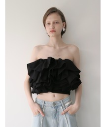 d.i.a. ブラックストライプ チューブトップ アディダス スリーストライプスチューブトップ - ブラック