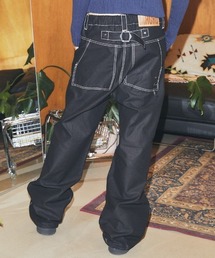 MAHAGRID（マハグリッド）の「『mahagrid/マハグリッド』EYELET WIDE PANTS/アイレット ワイド パンツ（デニムパンツ）」