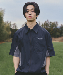 Opening Project（オープニングプロジェクト）の「Active Zip Half Shirt - Black（シャツ/ブラウス）」