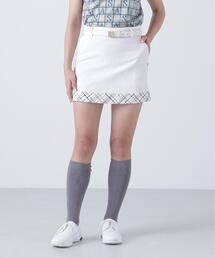 【St ANDREWS】サッカージオメトリックジャガードスカート (WOMENS)