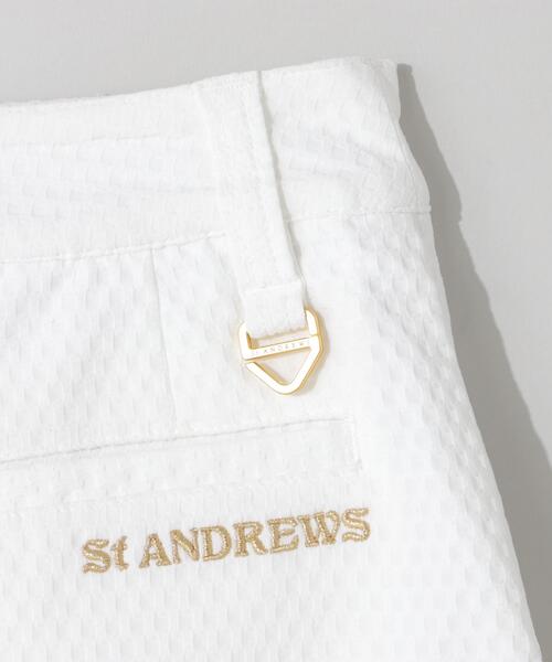 St ANDREWS（セントアンドリュース）の「【St ANDREWS】サッカージオメトリックジャガードスカート (WOMENS)（スカート・レディース・ホワイト/ネイビー・M/SS/L/S）」の8枚目の写真