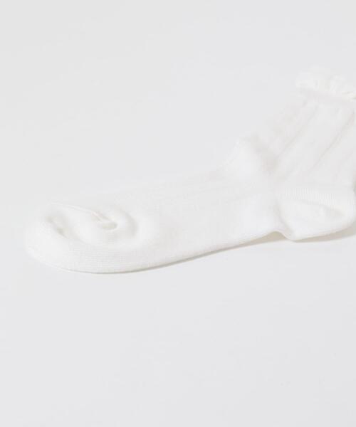 URBAN RESEARCH DOORS（アーバンリサーチドアーズ）の「透かし編みフリルソックス(KIDS)（ソックス/靴下・キッズ・オフホワイト・17-19cm）」の6枚目の写真