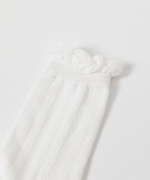 URBAN RESEARCH DOORS（アーバンリサーチドアーズ）の「透かし編みフリルソックス(KIDS)（ソックス/靴下・キッズ・オフホワイト・17-19cm）」の7枚目の写真