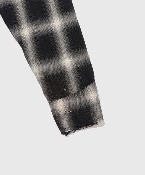 STUDIOUS（ステュディオス）の「【FACCIES/ファッチーズ】FADED OMBRE WESTERN SH（シャツ/ブラウス・メンズ・ブラック/グレー・1/2）」の6枚目の写真