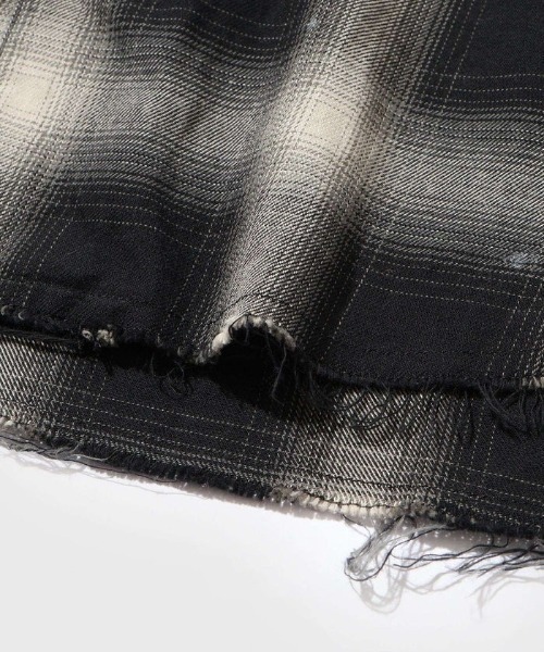 STUDIOUS（ステュディオス）の「【FACCIES/ファッチーズ】FADED OMBRE WESTERN SH（シャツ/ブラウス・メンズ・ブラック/グレー・1/2）」の10枚目の写真