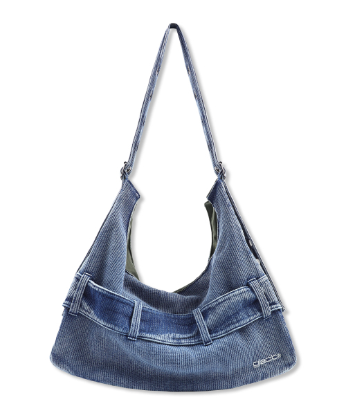 GLACK（グラック）の「GB009 ベルトディテールデニムショルダーバッグ (インディゴ)（ショルダーバッグ・レディース・その他・FREE）」の5枚目の写真