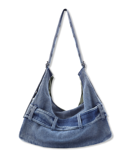 GLACK（グラック）の「GB009 ベルトディテールデニムショルダーバッグ (インディゴ)（ショルダーバッグ・レディース・その他・FREE）」の6枚目の写真