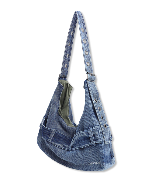GLACK（グラック）の「GB009 ベルトディテールデニムショルダーバッグ (インディゴ)（ショルダーバッグ・レディース・その他・FREE）」の7枚目の写真